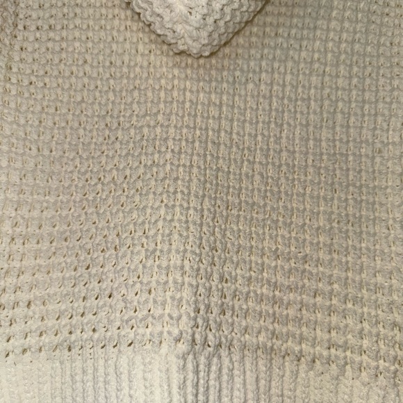 Women’s White Hooded Sweater - Picture 9 of 9